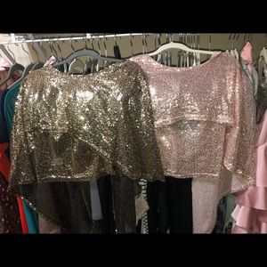 Cropped Sequins tops